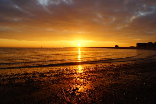 sunset sonyslta65v sun sea seaside water sky orangesky clactononsea sand