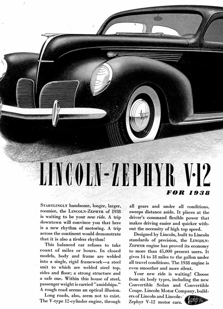 1938 Lincoln Zephyr V-12