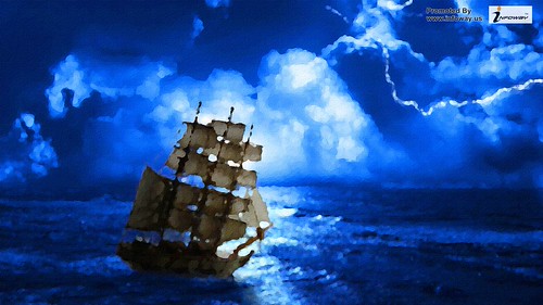 Sailboats Lightning Ocean | by allen_smith35