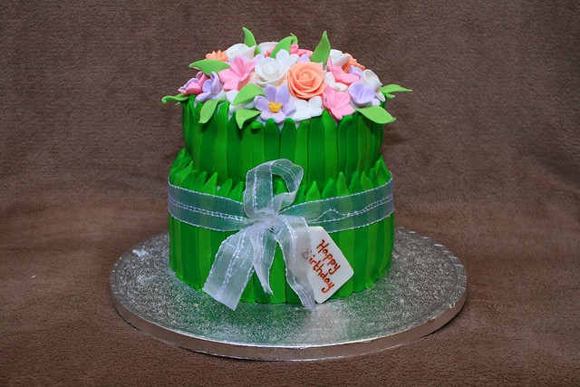 Bunch of Flowers Cake