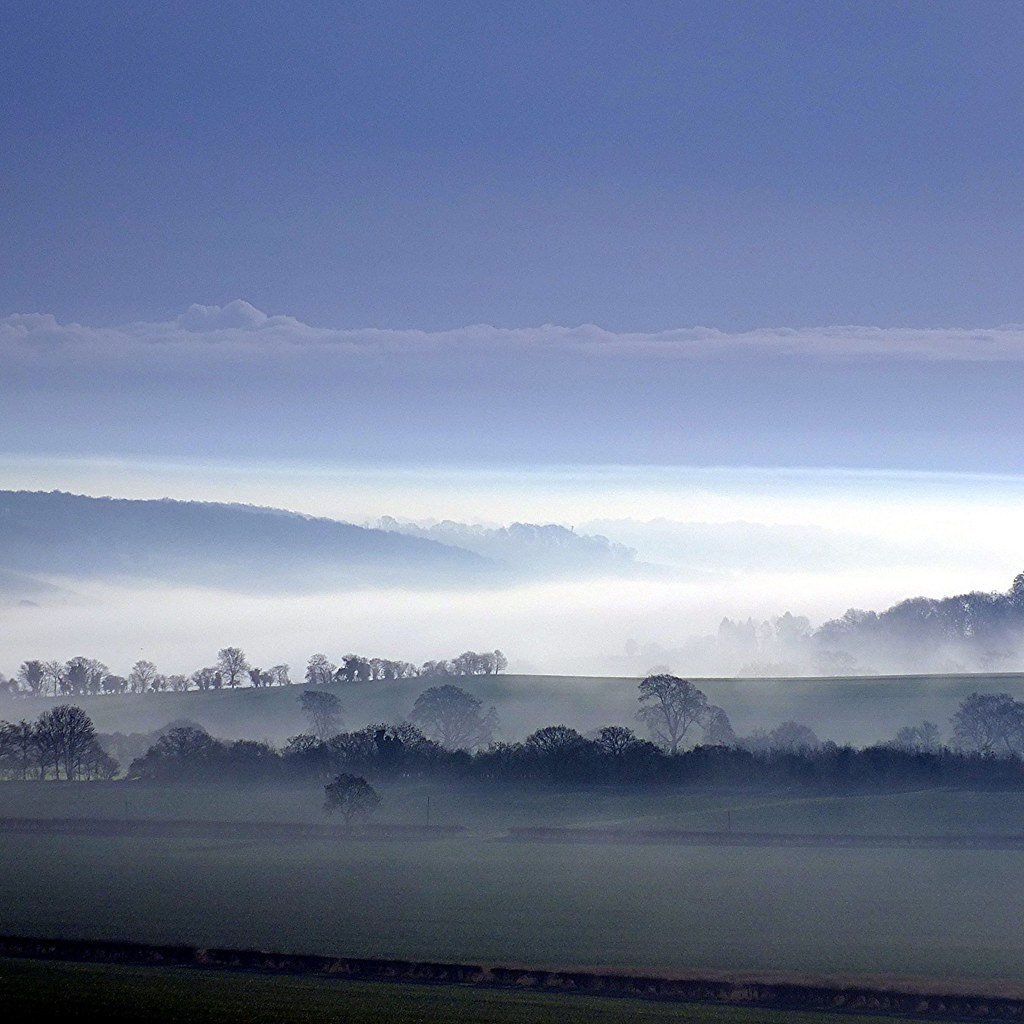 Early Morning Mist Over Dunstable Downs