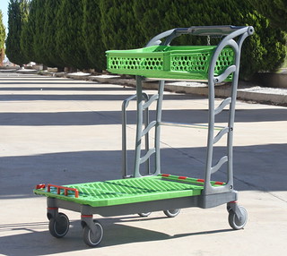 Carro plataforma de plástico