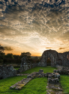 Abbey Ruins at Sunset
