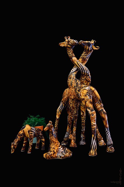 Porcelain Giraffe Family