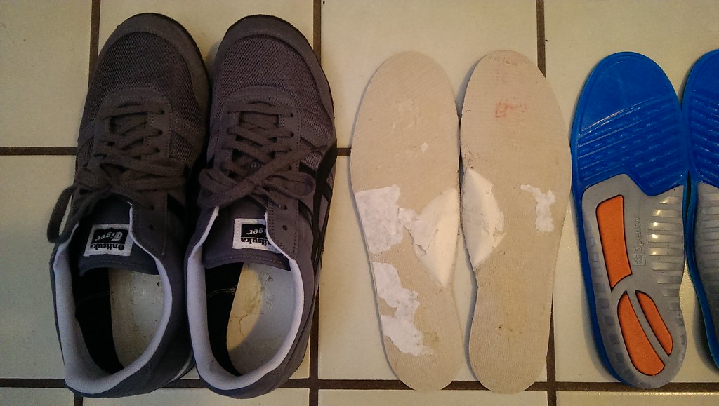 I was able to rip out the insoles that 