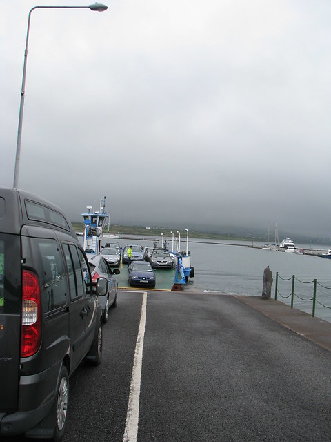 Vehicles Exit the Ferry