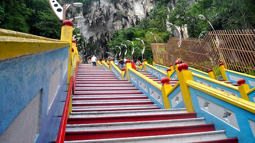 stairway stairs batucaves malaysia 2013 kualalumpur outdoor asia