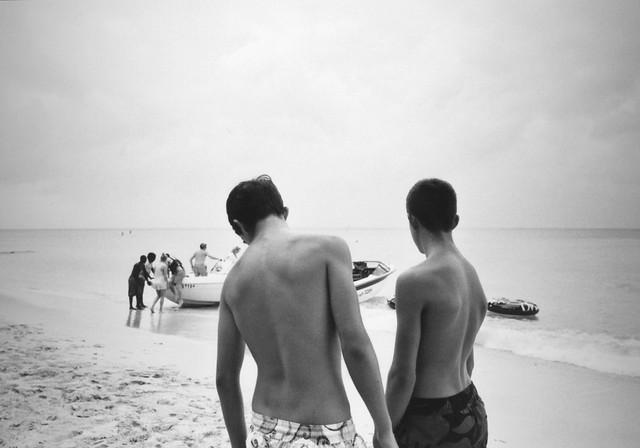 Jake and Sean in Barbados