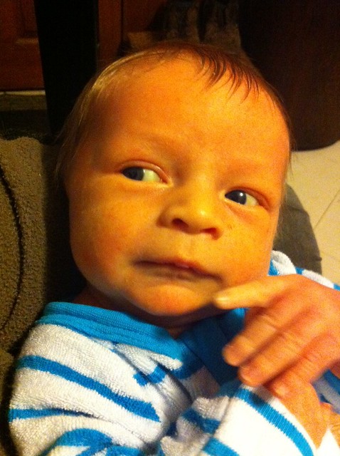 Aiden James - The Little Thinker - 3 weeks old