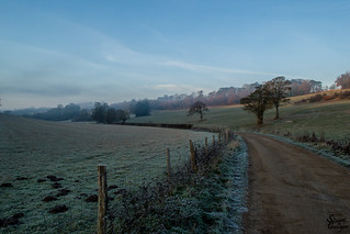 Frosty Country Road