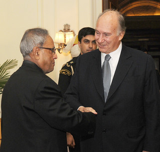 President Shri Pranab Mukherjee meeting with Prince Karim … | Flickr