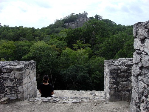 overgrown mexico ancient ruins mayan jungle northamerica precolumbian historicsite calakmul