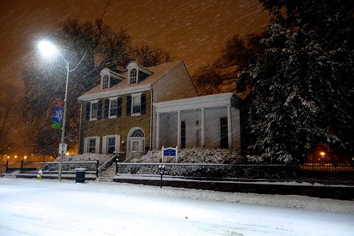 UD's Elliott Hall in Snow Storm