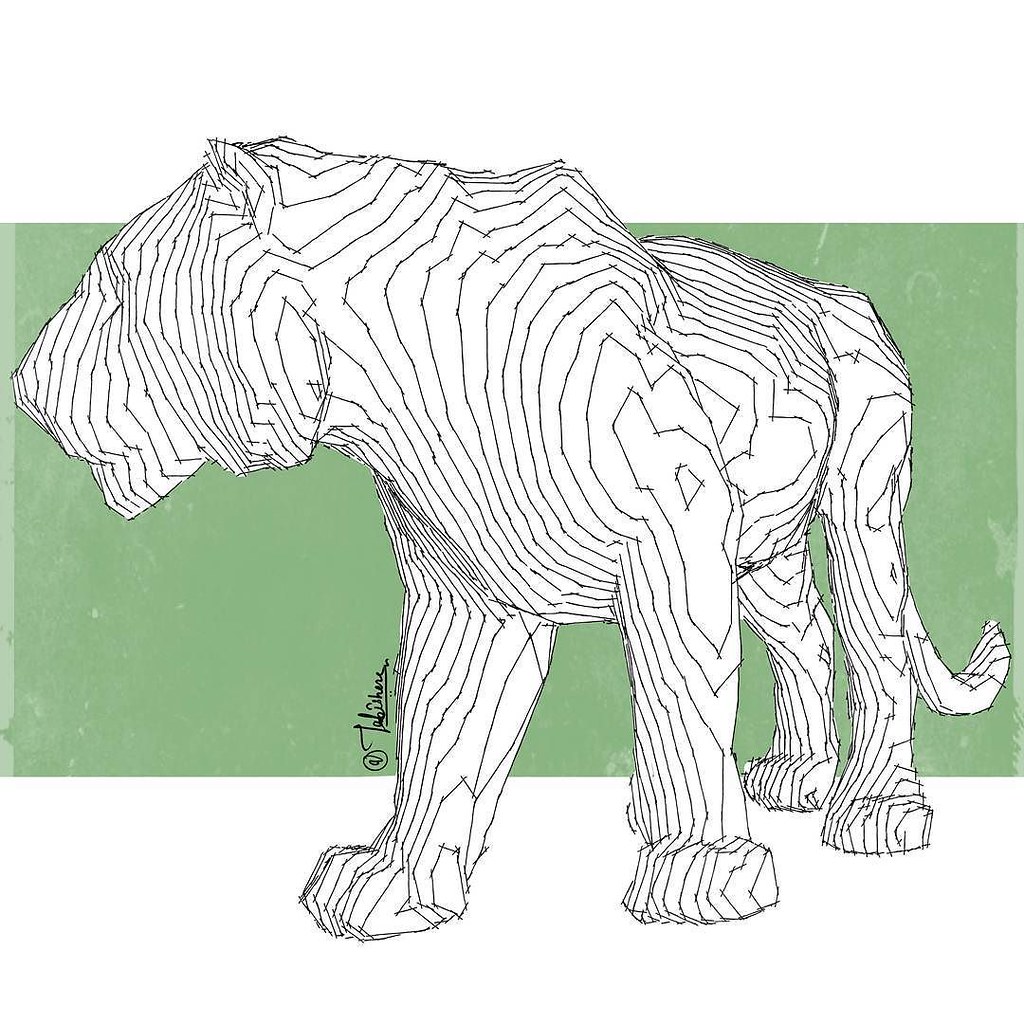 Layered Tiger.. -- #TabishereArt #design #doodling #doodle… | Flickr
