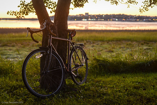 Saturday Sunrise Ride by Corey Templeton, Had to stop for some sunrise photos along Back Cove this morning. It's nice that the sun is slowly r