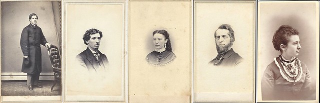 Five CDV's by William Nims, Fort Edward, New York