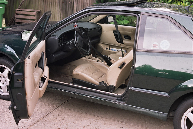 Corrado driver's door open, instruments and controls