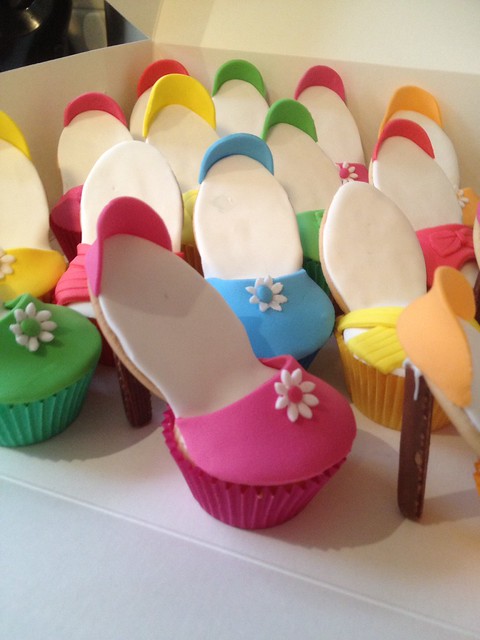 Maddison's shoe cupcakes