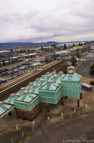 Auburn Station by Honario, road street washington parkinglot unitedstates traintracks auburn trainstation commute wa commuter a