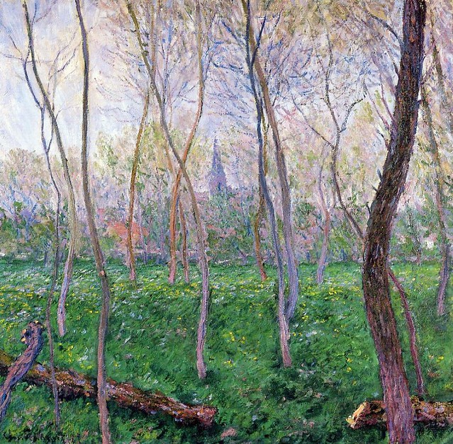 1887 Claude Monet Bennecourt(private collection)(81 x 81 cm)
