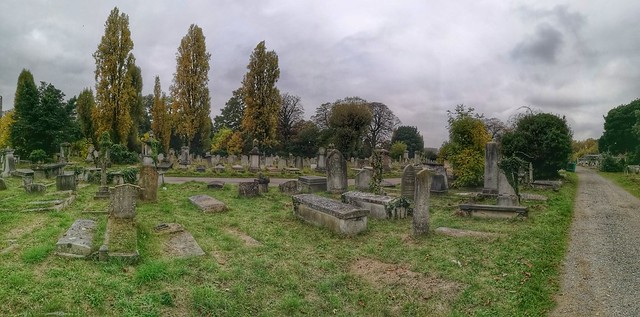 Panorama of Kensal Green Cemetery