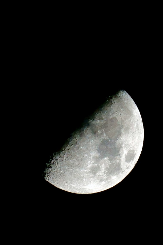Moon 58 The Moon First Quarter 58.8% | The Moon First Quarter 58.8% | Flickr