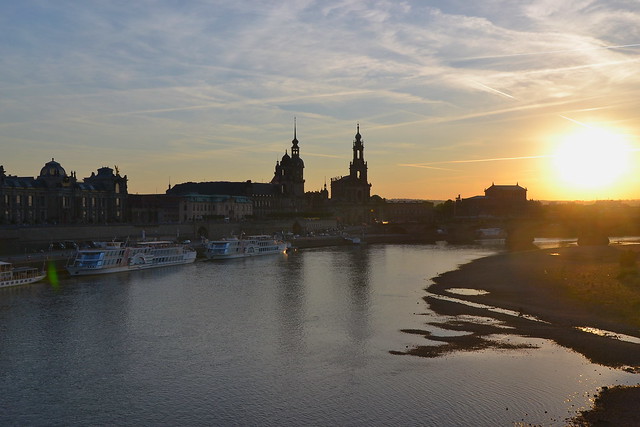 Sunset over Dresden