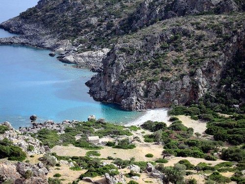 Cove and beach at Lissos, southwestern Crete