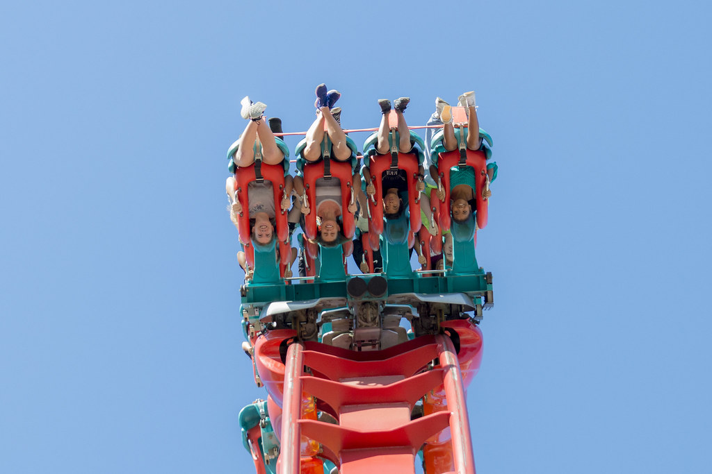 Upside Down On a Roller Coaster.