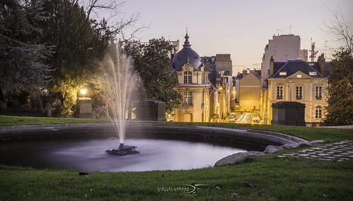 park thabor rennes france europe bleu hour water fountain urban nature scenery canon eos 6d 2470 dymfilms