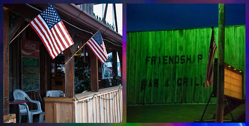 sign bar restaurant diptych flag indiana grill porch d80