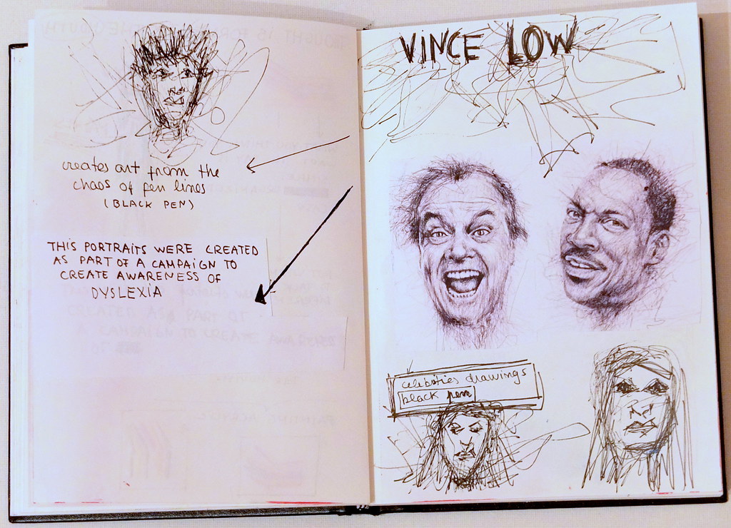 vince low artist research page