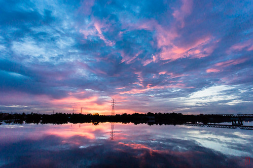 aurore cambodge kampot reflet sun sunrise tourdumonde worldtour river rivière soleil tdm krongkampot