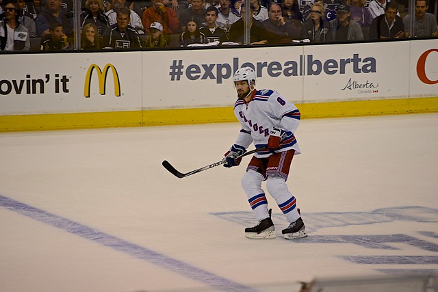 NY Rangers Kevin Klein at 2014 Stanley Cup Final Game 5