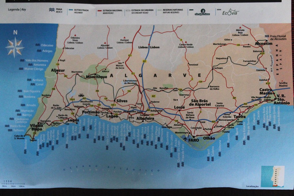 Mapa do Algarve