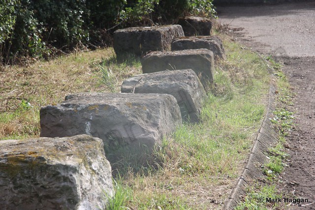 Stones formerly from London's Waterloo Bridge in Harmondsworth Moor