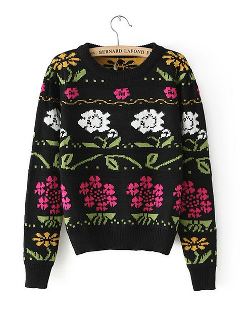 Black patterned jumper. http://roseandpose.com/ | AWT187. | roseand ...