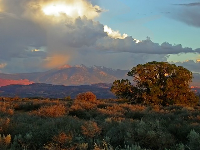 La Sal Mountains From Arches NP