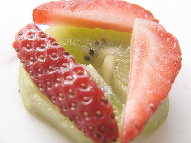 Kiwi fruit with strawberry