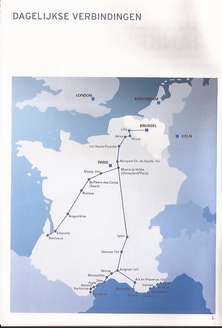 Brussels-France TGV timetable - April 1, 2007