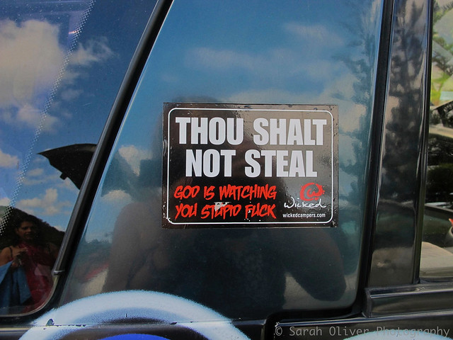 A Polite Car Sticker