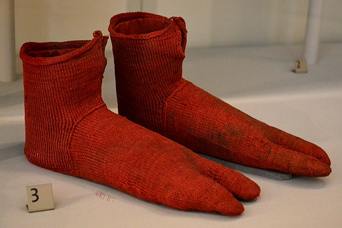 Funky woollen sandal socks from Oxyrhynchus, (nålbindning,… | Flickr