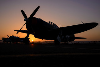 P-47 At Sunset