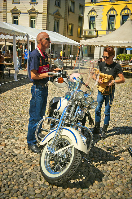 Harley Davidson Parade in Locarno. August 25, 2013.No.8521.