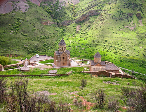 2006 armenia noravank architecture church landscape nature spire village wall areni vayotsdzor