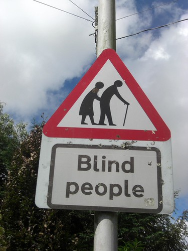 Ageist road signs in Plympton 'Blind as well'!!! | Unfortuna… | Flickr