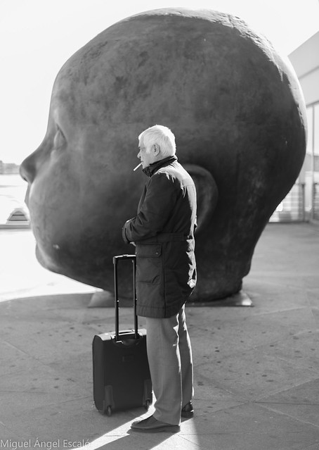 Man and luggaged