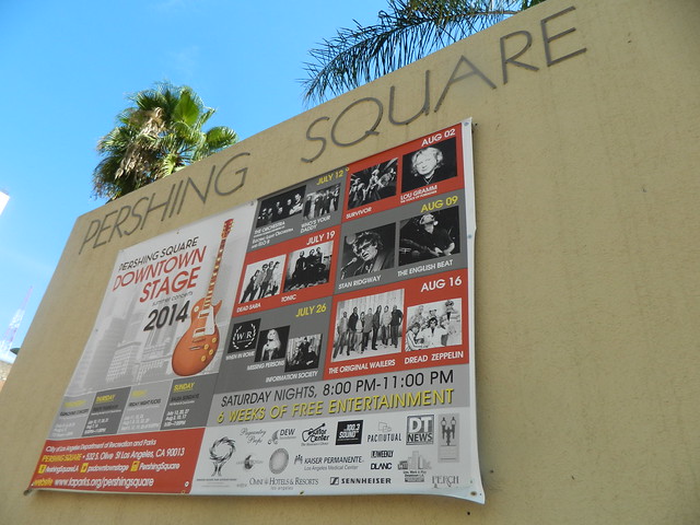 Pershing Square concert schedule for Summer 2014 in downtown LA.