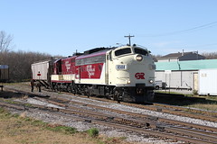 OSR's Woodstock Job switches cars at the East end of the small yard in downtown Ingersoll, ON.