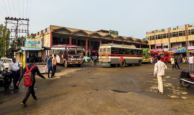 The Bus Station at Jawalamukhi, Himachal Pradesh, India